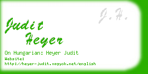 judit heyer business card